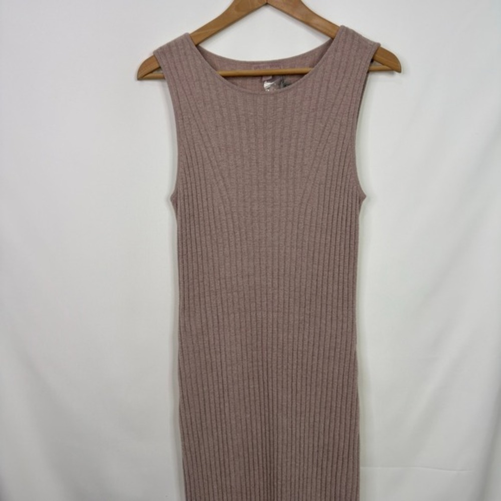 Barefoot‎ Dreams CozyChic Ultra Lite Ribbed Column Maxi Dress Faded Rose S NWT - Picture 4 of 9
